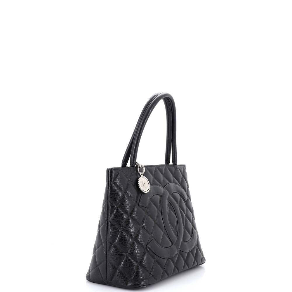 Chanel Medallion Tote Quilted Caviar #255006C27B - Picture 2 of 8